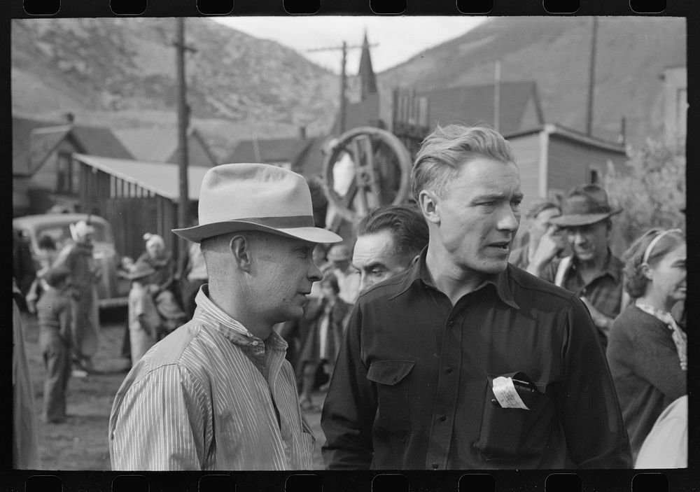 Miners at Labor Day celebration, Silverton, Colorado by Russell Lee