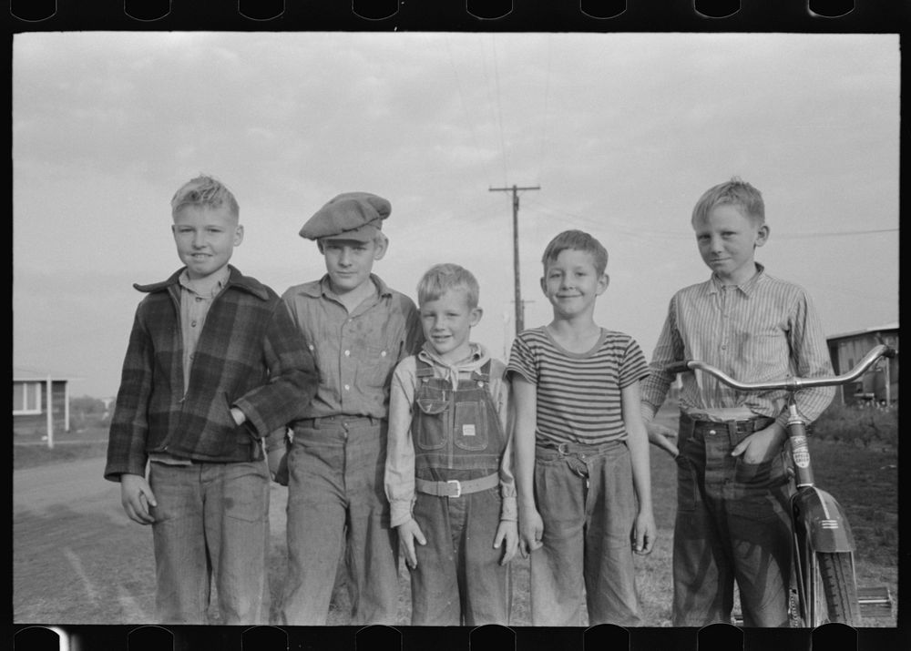 Visalia, California. Children of Mineral King Cooperative Farm by Russell Lee