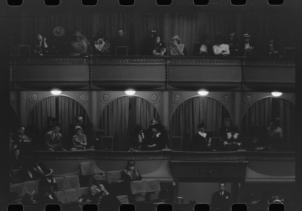 [Untitled photo, possibly related to: Audience at concert given by Marian Anderson, Chicago, Illinois] by Russell Lee