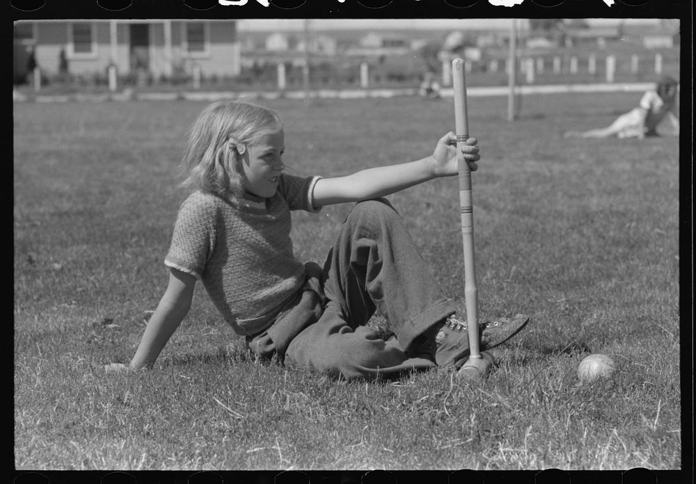 Farmer's daughter living at the FSA (Farm Security Administration) labor camp. Caldwell, Idaho by Russell Lee