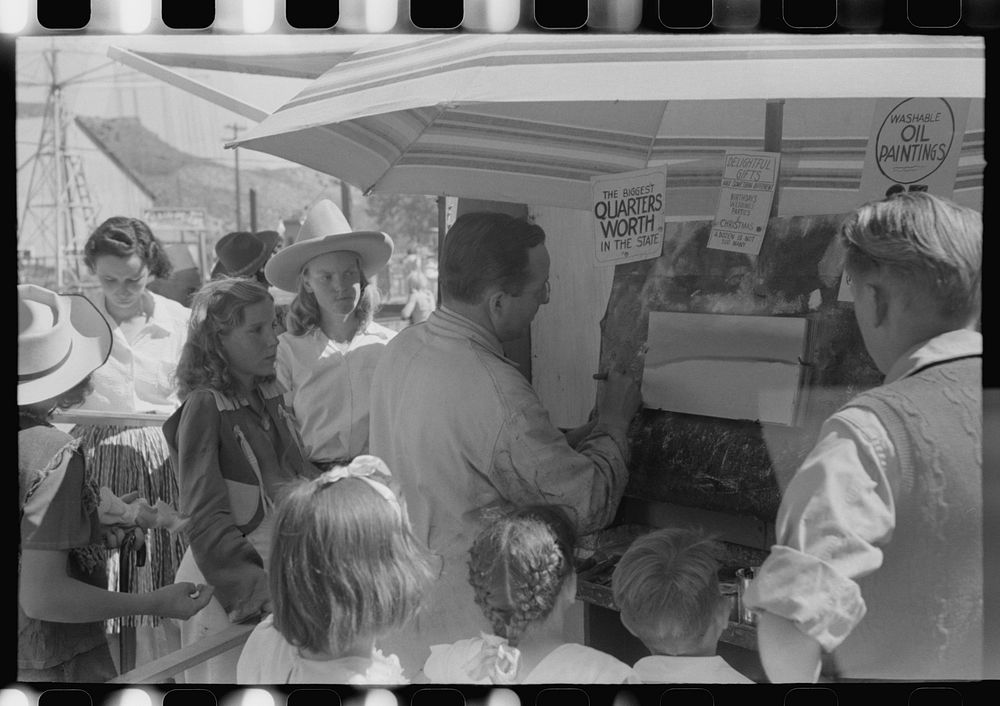 [Untitled photo, possibly related to: Concession, Fourth of July, Vale, Oregon] by Russell Lee
