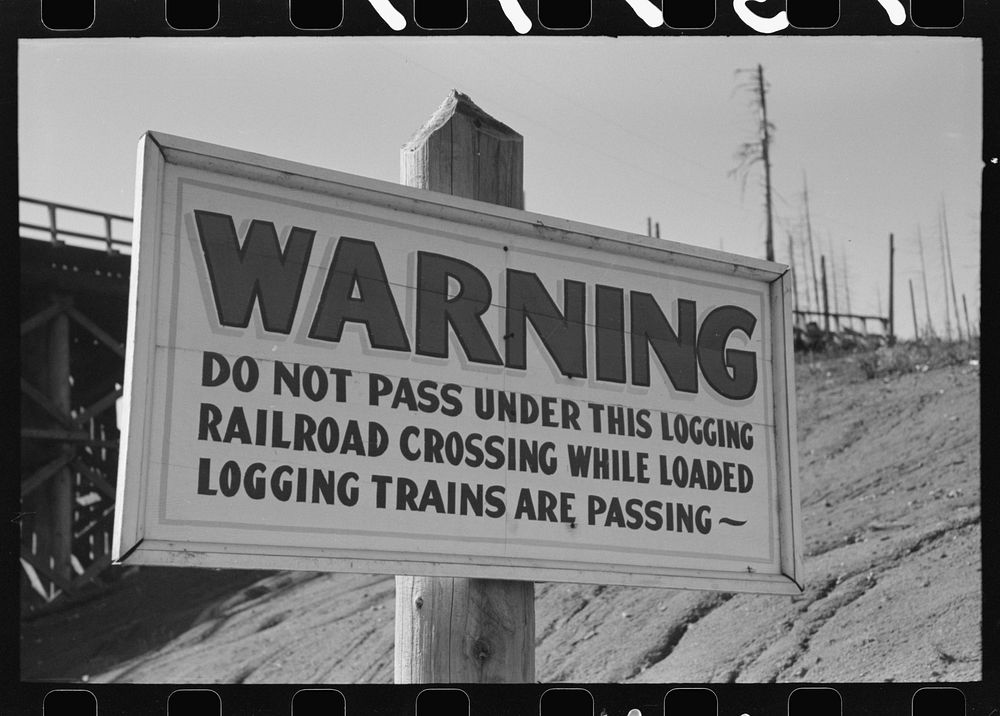 Sign, Tillamook County, Oregon by Russell Lee