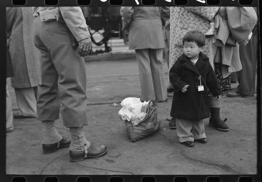 Los Angeles, California. Japanese-American evacuation from West Coast areas under U.S. Army war emergency order. Japanese…