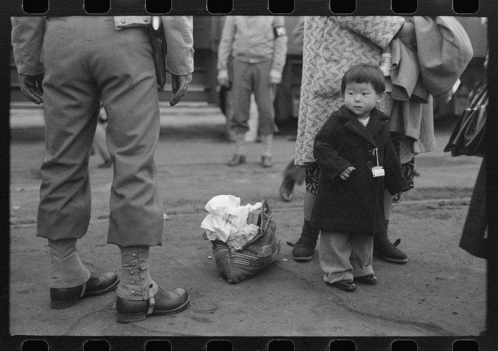 Los Angeles, California. The evacuation of Japanese-Americans from West Coast areas under U.S. Army war emergency order.…
