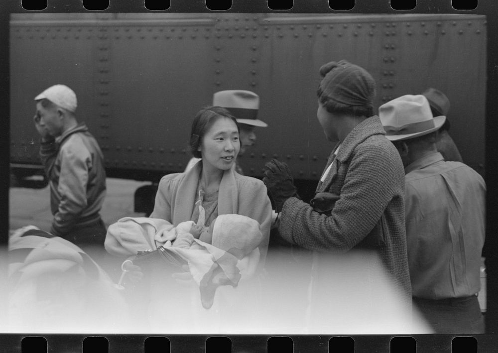 [Untitled photo, possibly related to: Los Angeles, California. The evacuation of Japanese-Americans from West Coast areas…