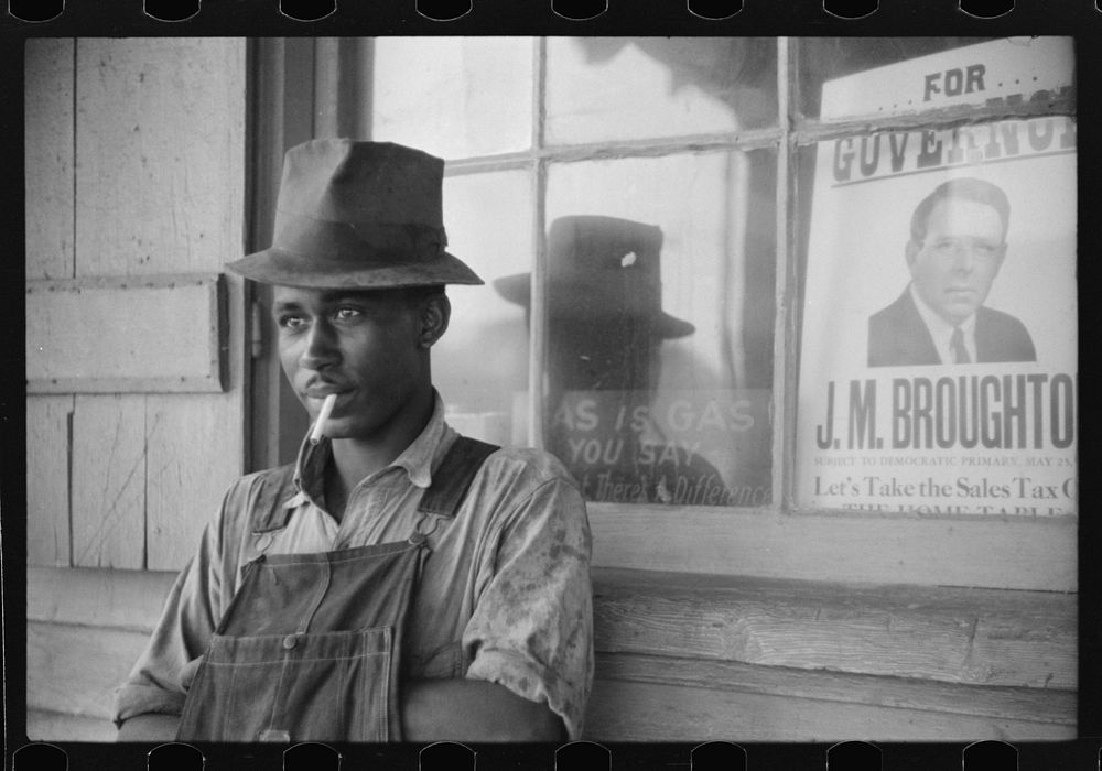 Young  farm laborer, Stem, North Carolina. Sourced from the Library of Congress.