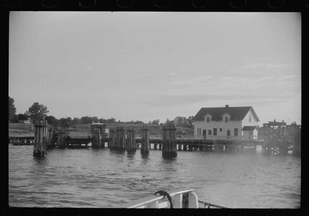 [Untitled photo, possibly related to: The Gloucester Point end of the Gloucester Point-Yorktown, Virginia ferry]. Sourced…