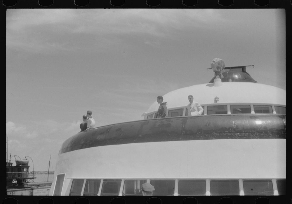 Migratory agricultural workers on board the "Princess Anne" going to the eastern shore of Virginia. Sourced from the Library…