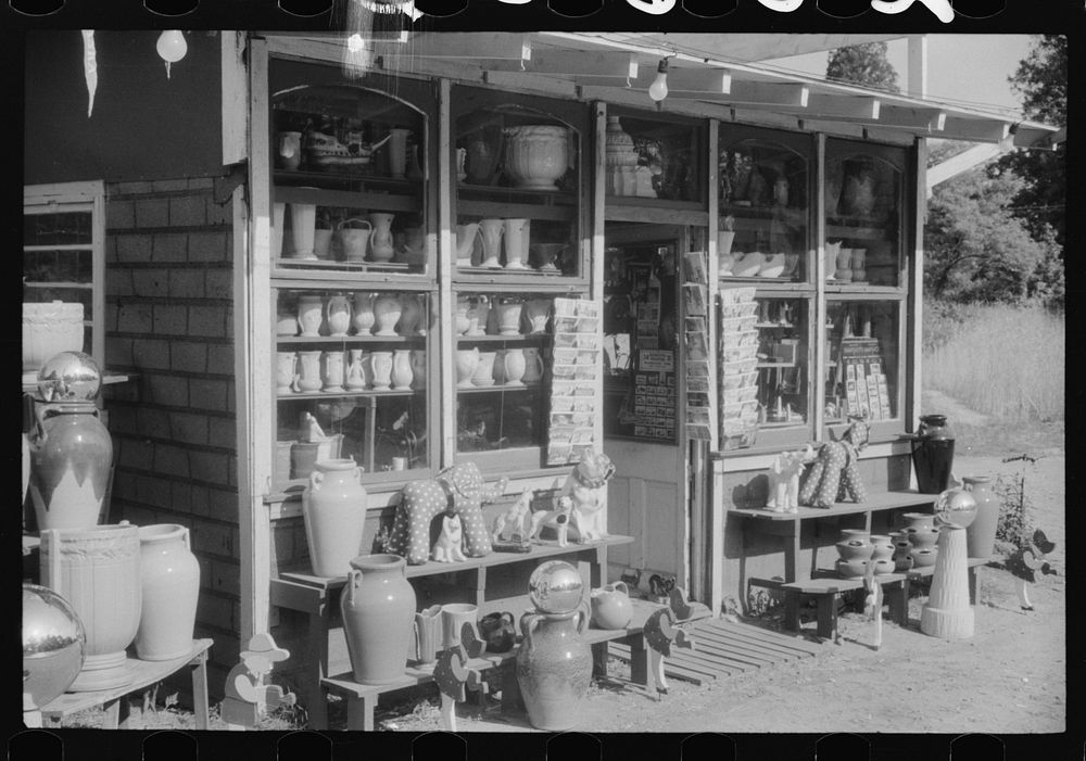 [Untitled photo, possibly related to: Novelty store and proprietor along U.S. 1, a few miles north of Washington, D.C.].…