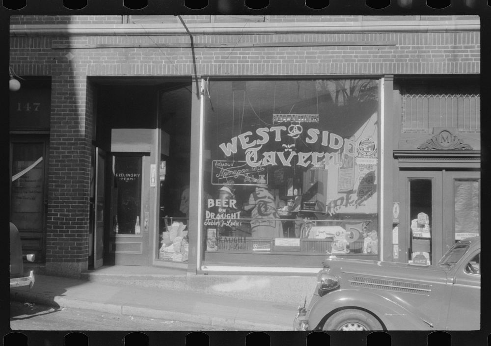 [Untitled photo, possibly related to: Tavern on West Main Street, Norwich, Connecticut]. Sourced from the Library of…