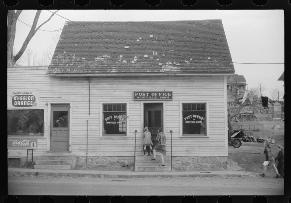[Untitled photo, possibly related to: Post office in Montville, Connecticut]. Sourced from the Library of Congress.