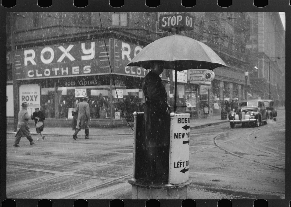 [Untitled photo, possibly related to: Snow in Providence, Rhode Island]. Sourced from the Library of Congress.