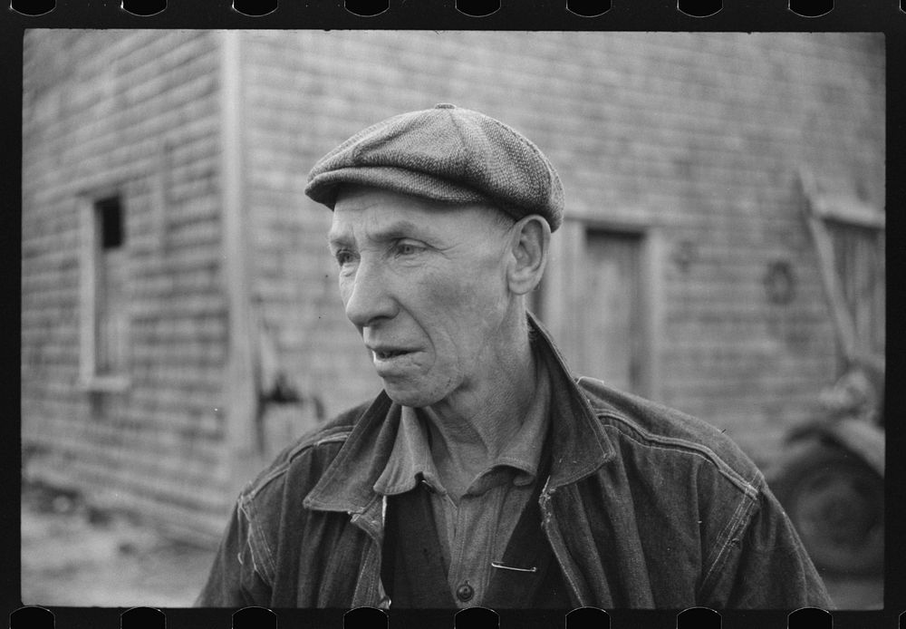 [Untitled photo, possibly related to: Mr. Joseph Oulette, French-Canadian FSA (Farm Security Administration) client. …