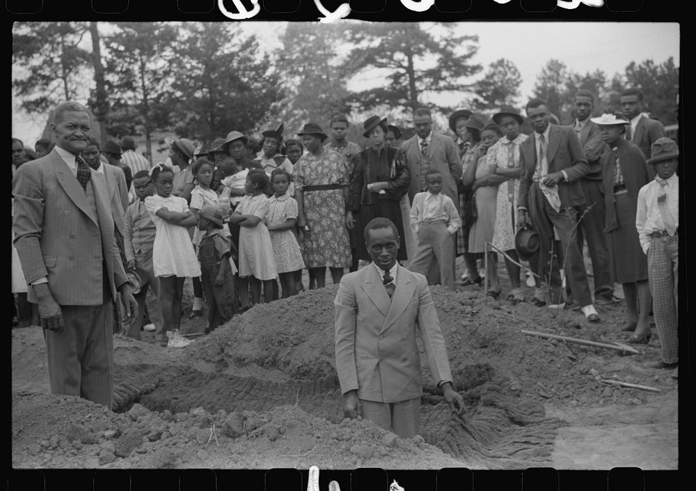 [Untitled photo, possibly related to: Funeral of nineteen year old  sawmill worker in Heard County, Georgia]. Sourced from…