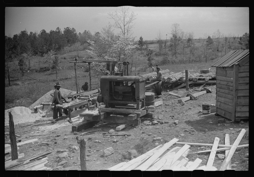 A sawmill in Heard County, Georgia. Sourced from the Library of Congress.