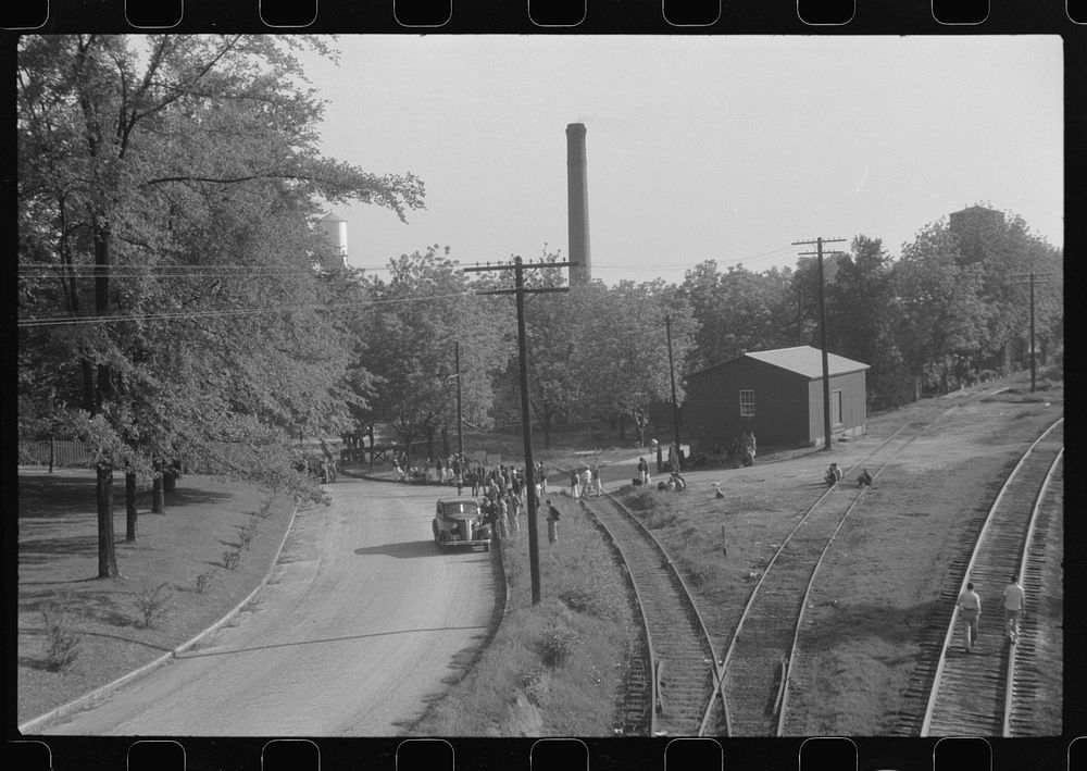 [Untitled photo, possibly related to: Pickets outside a textile mill in Greensboro, Greene County, Georgia]. Sourced from…