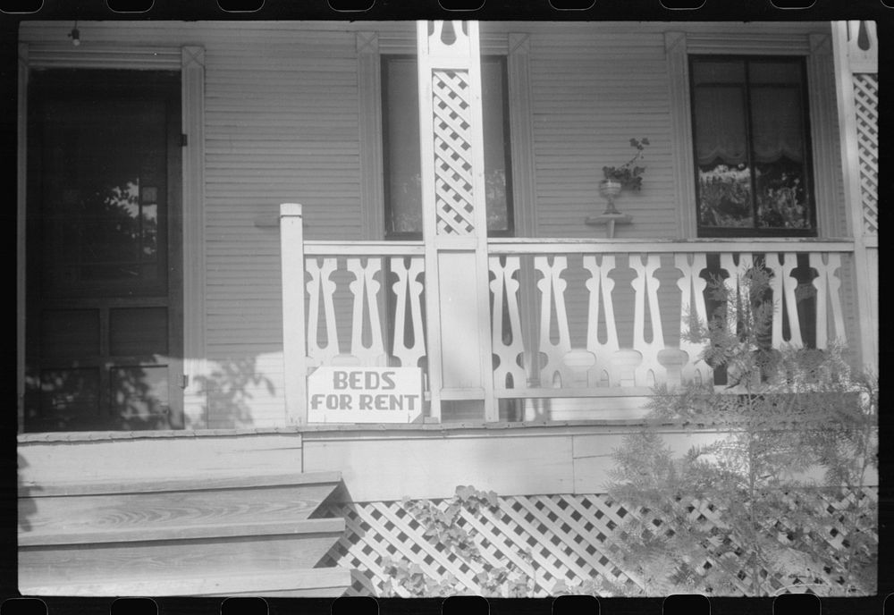 Almost every house in Childersburg is taking in boarders. Alabama. Sourced from the Library of Congress.