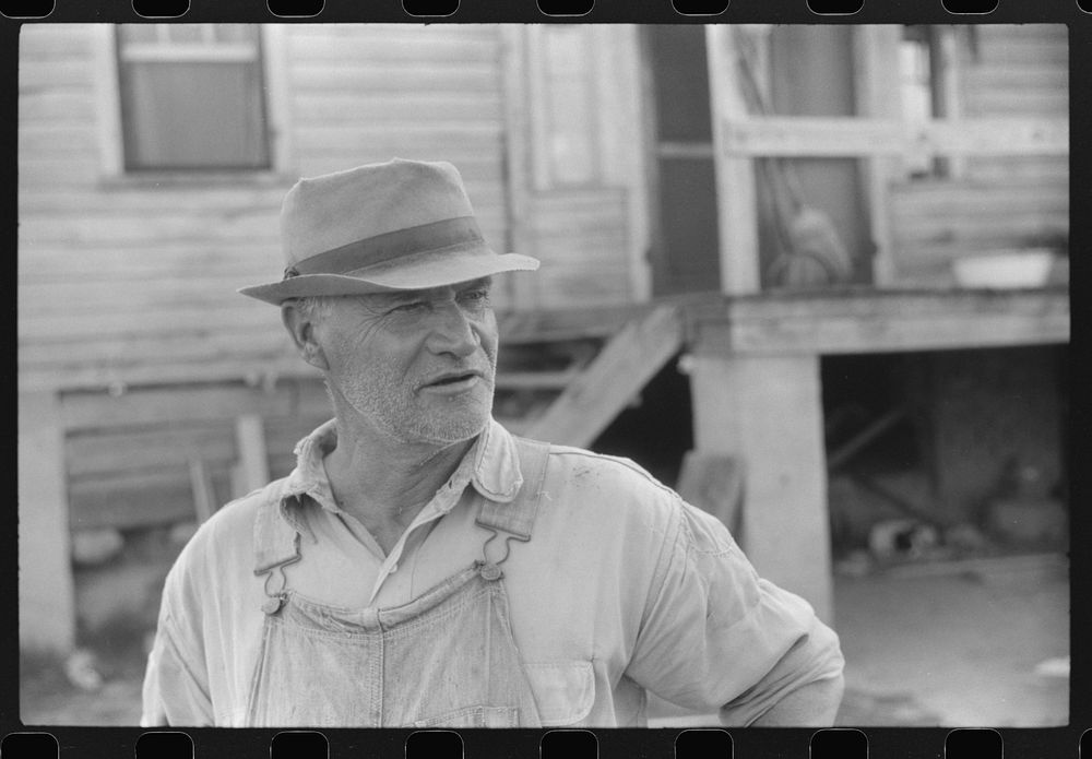 Mr. E.A. Marcus, FSA (Farm Security Administration) borrower in Woodville, Greene County, Georgia. Sourced from the Library…