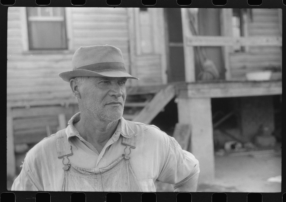 [Untitled photo, possibly related to: Mr. E.A. Marcus, FSA (Farm Security Administration) borrower in Woodville, Greene…