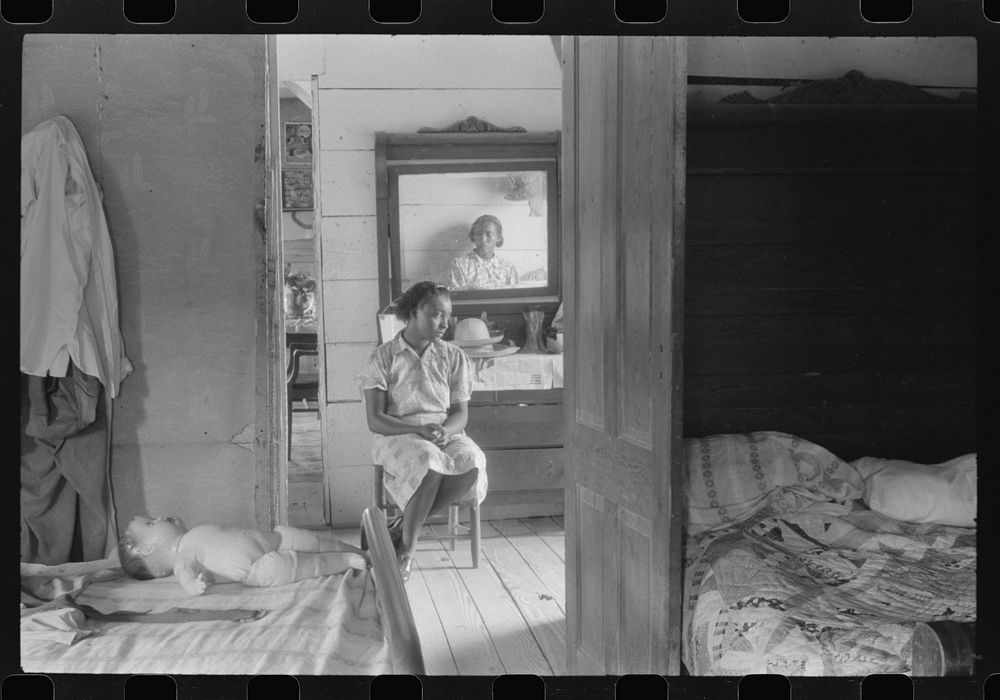 [Untitled photo, possibly related to: Daughter of a  FSA (Farm Security Administration) client, Greensboro, Greene County…