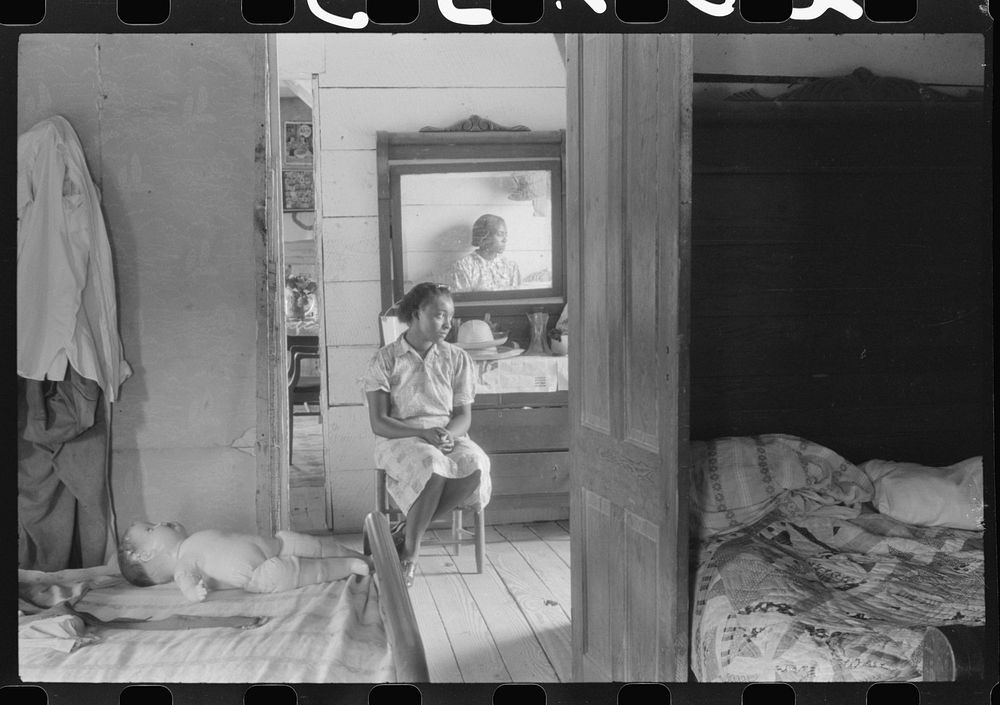 [Untitled photo, possibly related to: Daughter of a  FSA (Farm Security Administration) client, Greensboro, Greene County…