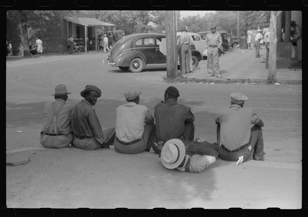 [Untitled photo, possibly related to: Saturday afternoon in White Plains, Greene County, Georgia]. Sourced from the Library…