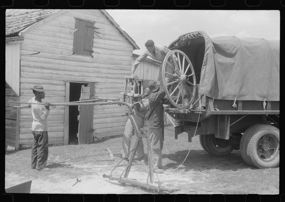 [Untitled photo, possibly related to: The CCC (Civilian Conservation Corps) helped move some of the families out of the area…