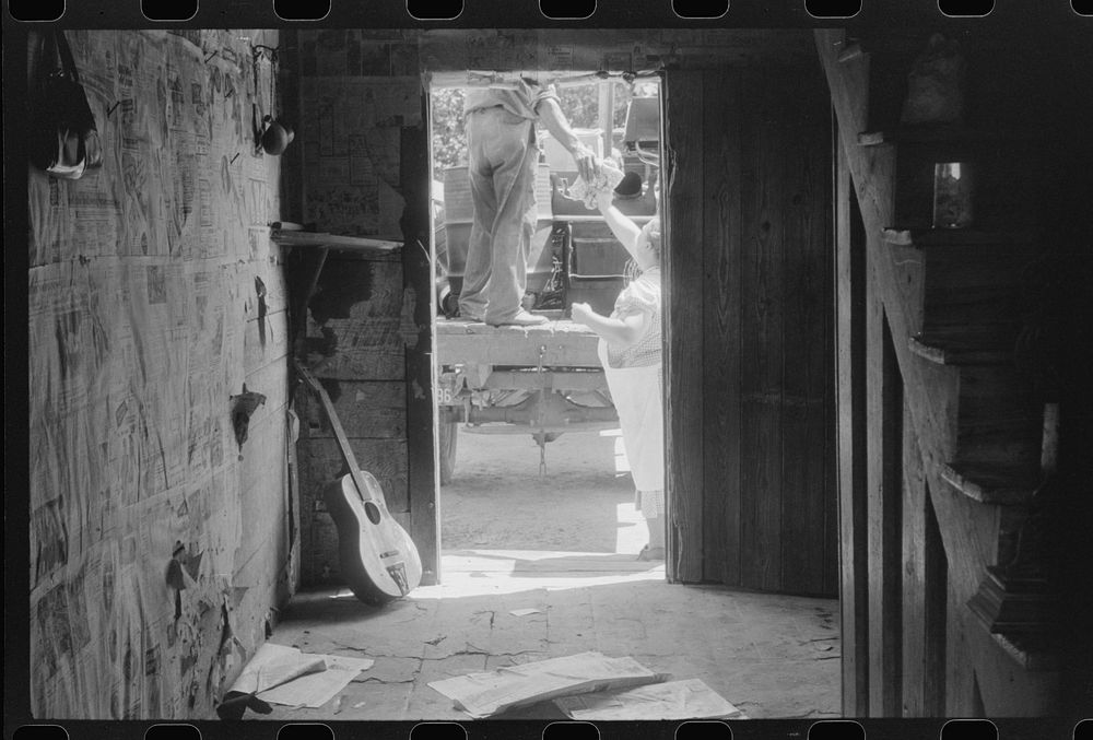 The family of Russell Tombs moving out of their home which is being taken over by the army in Caroline County, Virginia.…