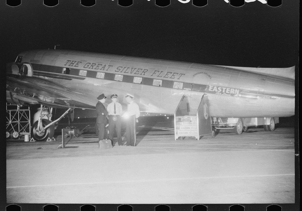 [Untitled photo, possibly related to: A plane waiting to take off at the municipal airport, Washington, D.C.]. Sourced from…