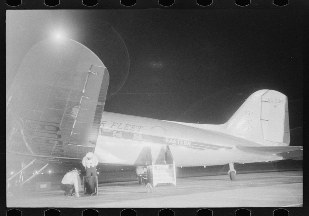 [Untitled photo, possibly related to: A plane waiting to take off at the municipal airport, Washington, D.C.]. Sourced from…