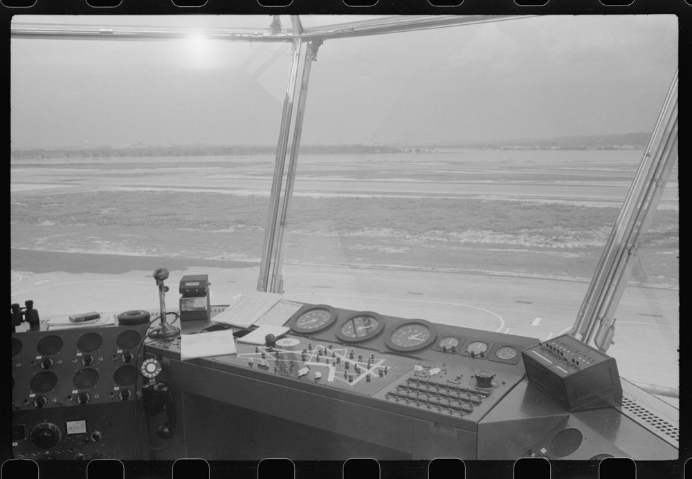 [Untitled photo, possibly related to: View from inside the control tower at the municipal airport, in Washington, D.C.].…