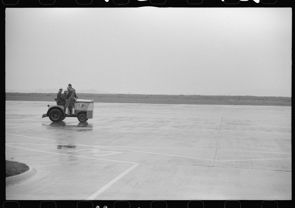 [Untitled photo, possibly related to: Field workers at the municipal airport in Washington, D.C.]. Sourced from the Library…
