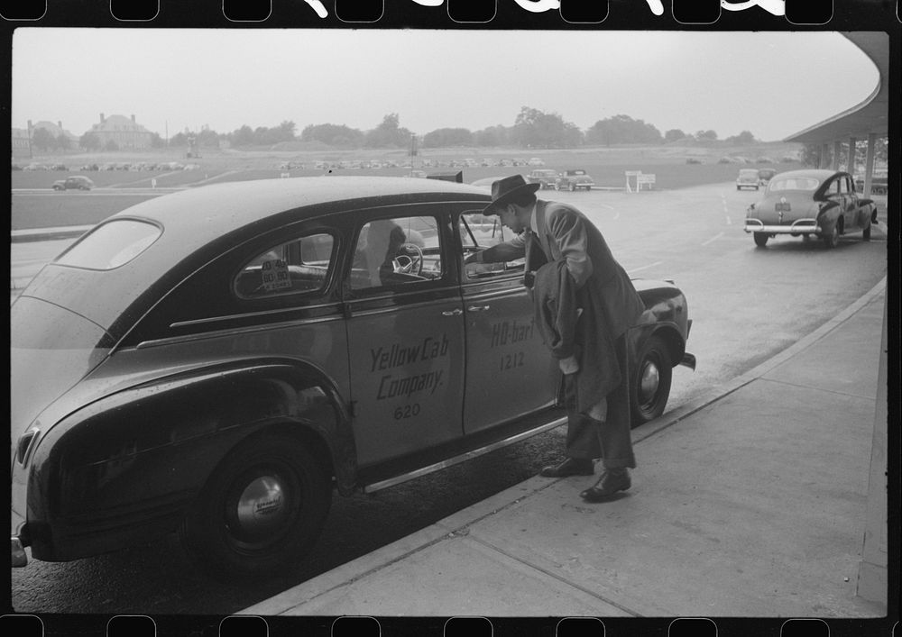 [Untitled photo, possibly related to: At the entrance to the municipal airport in Washington, D.C.]. Sourced from the…