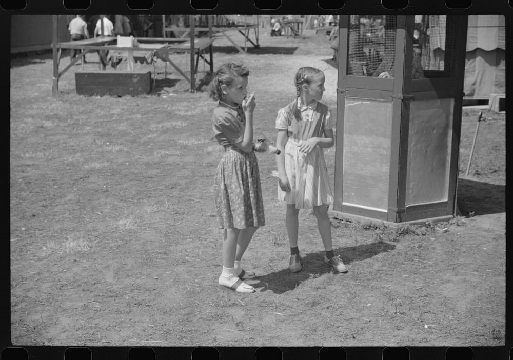 At an American Legion carnival just outside Bellows Falls, Vermont. Sourced from the Library of Congress.