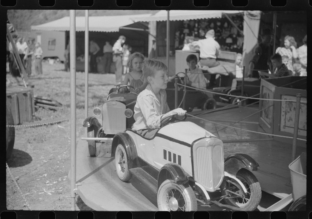 At a small American Legion carnival just outside Bellows Falls, Vermont. Sourced from the Library of Congress.