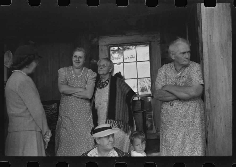 [Untitled photo, possibly related to: Spectators at an auction in East Albany, Vermont]. Sourced from the Library of…