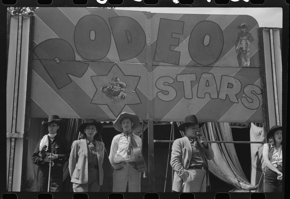 At a "rodeo" show at the fair in Rutland, Vermont. Sourced from the Library of Congress.