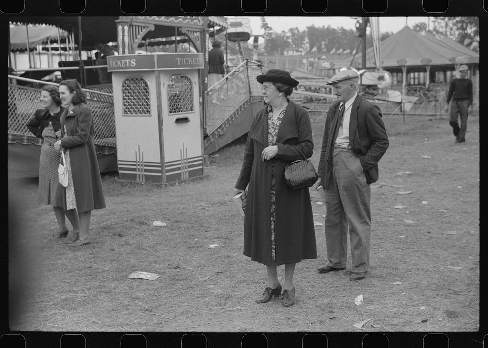 [Untitled photo, possibly related to: At a "rodeo" show at the fair in Rutland, Vermont]. Sourced from the Library of…