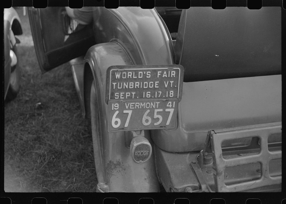 At the "World's Fair in Tunbridge, Vermont. Sourced from the Library of Congress.