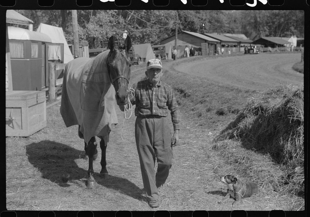 [Untitled photo, possibly related to: At the stables by the sulky racetrack at the "World's Fair" in Tunbridge, Vermont].…