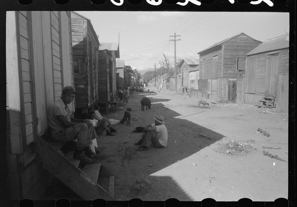 [Untitled photo, possibly related to: Street in slum area known as "El Machuelitto," in Ponce, Puerto Rico]. Sourced from…