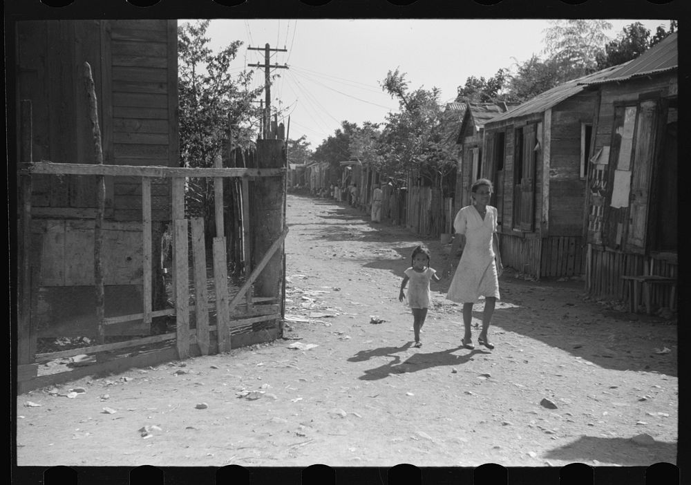 [Untitled photo, possibly related to: Children in the slum area known as "El Machuelitto" in Ponce, Puerto Rico]. Sourced…