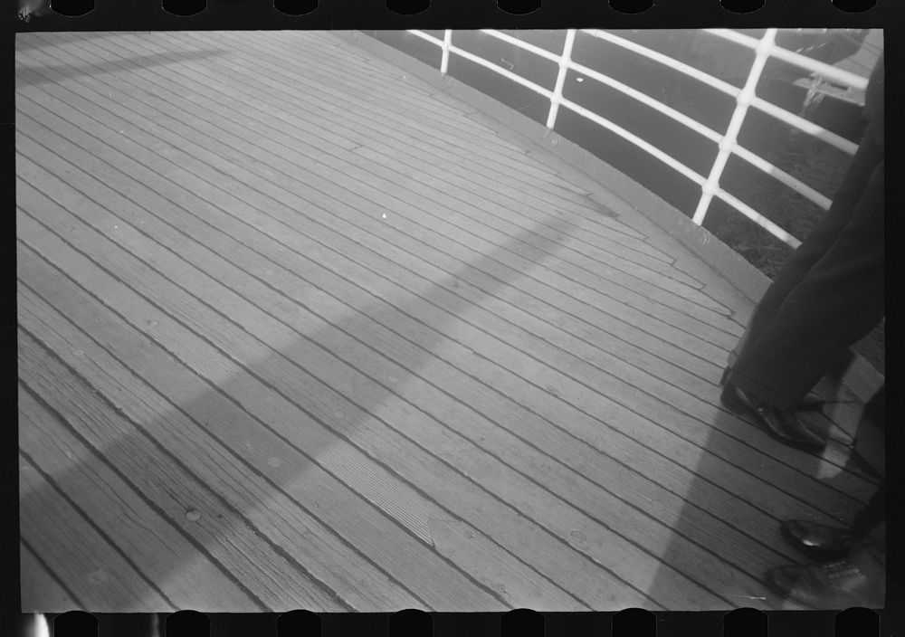 [Untitled photo, possibly related to: Aboard the S.S. Coamo at sea two days out of New York]. Sourced from the Library of…