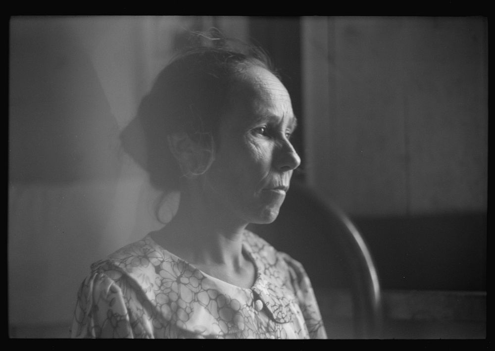 [Untitled photo, possibly related to: Wife of a farmer living in the hills near Corozal, Puerto Rico]. Sourced from the…