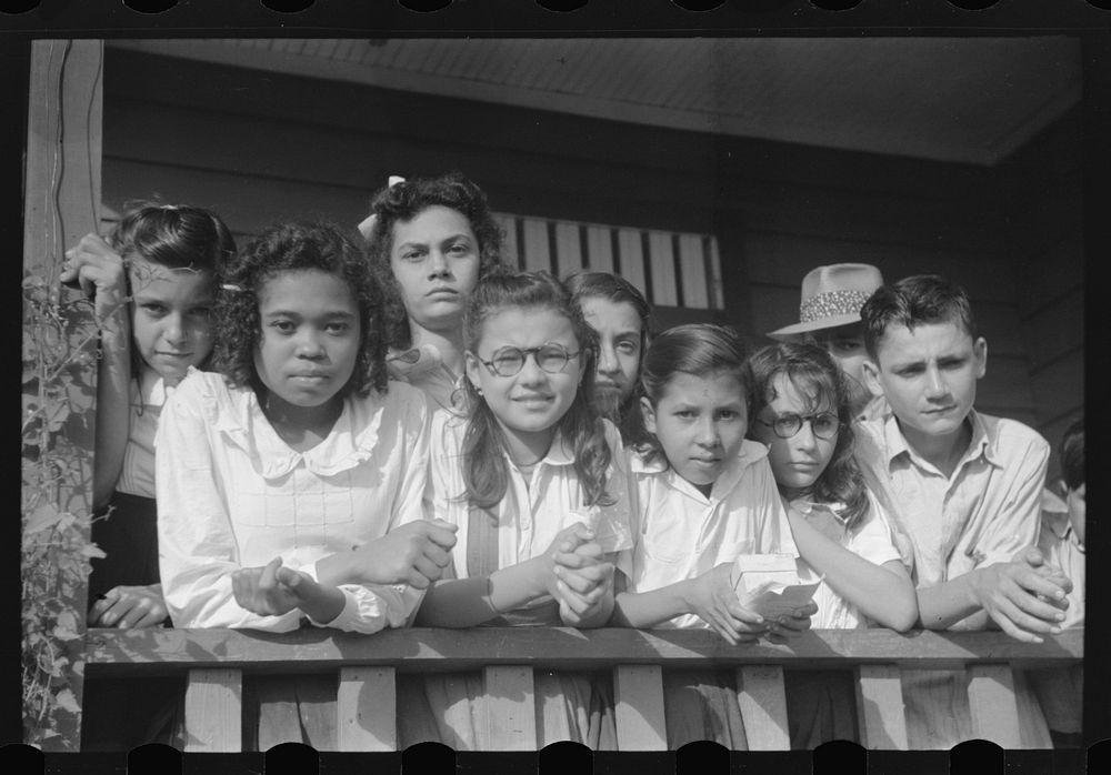 [Untitled photo, possibly related to: Children at a party for tenant purchase FSA (Farm Security Administration) borrowers…