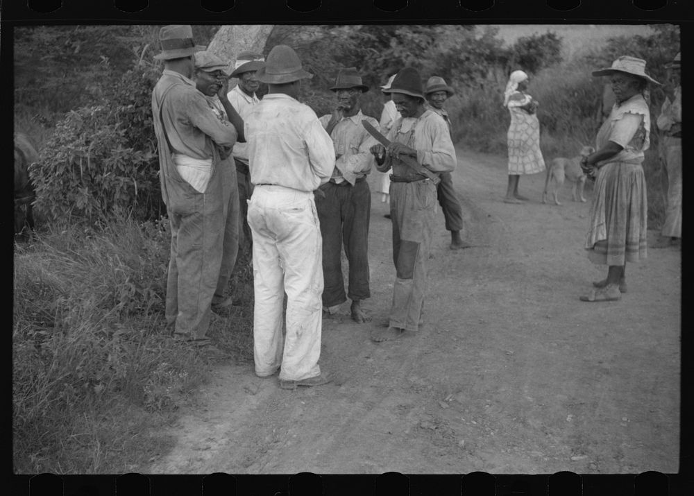 [Untitled photo, possibly related to: FSA (Farm Security Administration) borrowers at a group meeting near Christiansted…