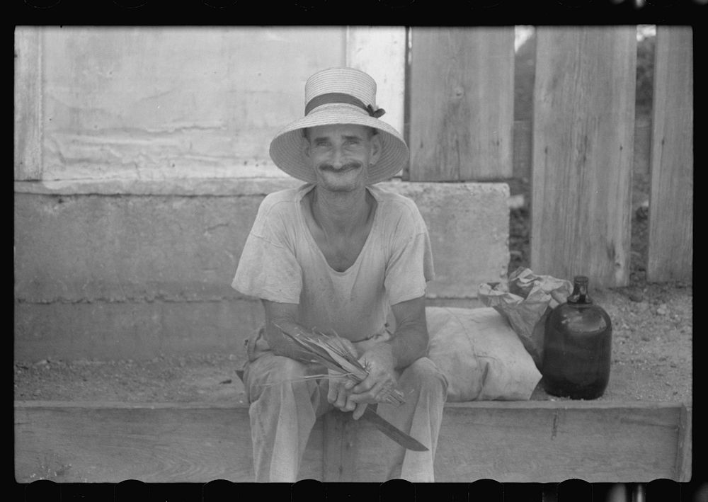 [Untitled photo, possibly related to: French Village, St. Thomas Island, Virgin Islands. French-speaking fisherman]. Sourced…
