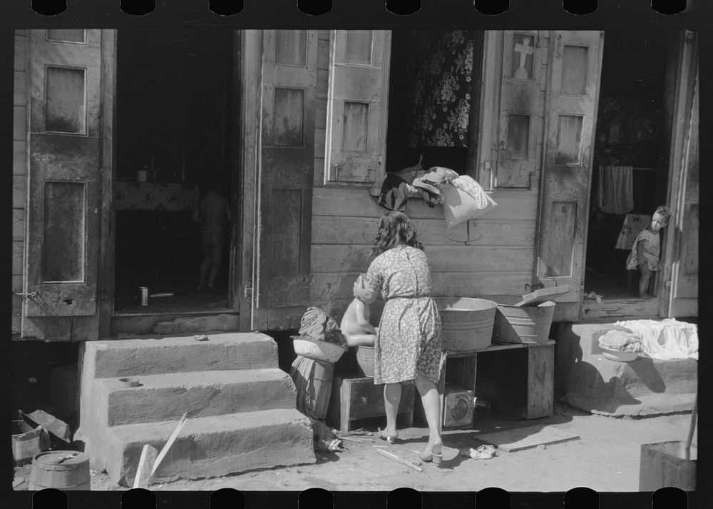 Charlotte Amalie, St. Thomas Island, Virgin Islands. A slum area. Sourced from the Library of Congress.
