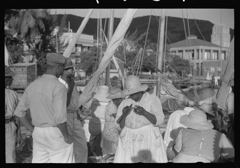 [Untitled photo, possibly related to: French Village, a small settlement on St. Thomas Island, Virgin Islands. French…