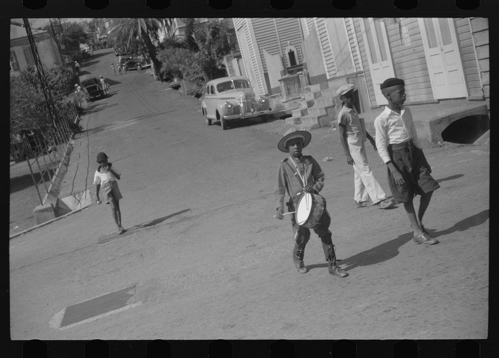 [Untitled photo, possibly related to: Charlotte Amalie, St. Thomas Island, Virgin Islands. A side street]. Sourced from the…